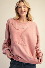 Load image into Gallery viewer, EASEL STAR PATCH FRONT TERRY PULLOVER
