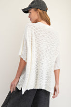Load image into Gallery viewer, EASEL LOOSE KNIT SWEATER TUNIC IVORY
