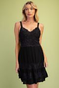 Load image into Gallery viewer, EASEL LACE GAUZE CAMI DRESS
