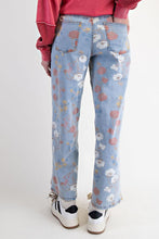 Load image into Gallery viewer, EASEL FLORAL PRINTED WASHED STRETCH TWILL PANTS
