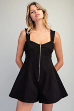 Load image into Gallery viewer, EE:SOME MINERAL WASHED FRONT ZIP ROMPER
