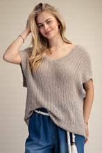 Load image into Gallery viewer, EASEL V NECK KNITTED SWEATER
