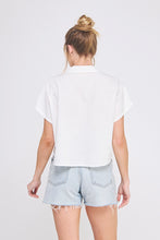 Load image into Gallery viewer, Allie Rose Criss-Cross Collared Blouse
