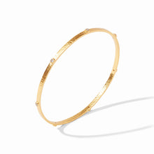 Load image into Gallery viewer, JULIE VOS CRESCENT STONE GOLD BANGLE

