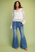Load image into Gallery viewer, EASEL ALL OVER LACE L/S BLOUSE WITH LINING
