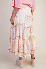 Load image into Gallery viewer, EASEL PRINTED COTTON LAWN TIERED SKIRT
