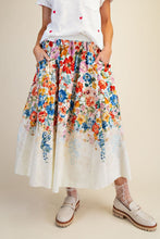 Load image into Gallery viewer, EASEL PRINTED POPLIN FLARE SKIRT
