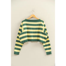 Load image into Gallery viewer, Hyfve Relaxed Fit Striped Boat Neck Sweater
