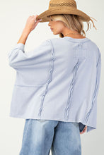 Load image into Gallery viewer, EASEL MINERAL WASHED &amp; OVERSIZED KNIT TOP
