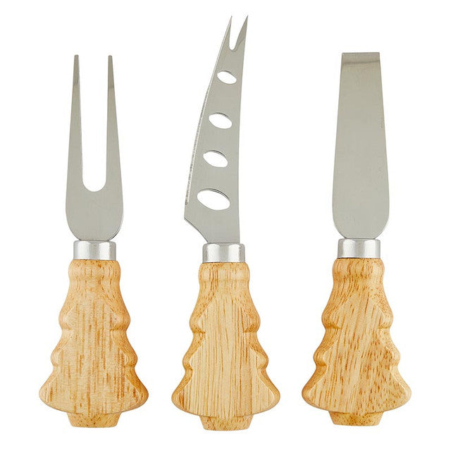 SB TREE HANDLE CHEESE KNIVES (SET OF 3)