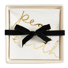 Load image into Gallery viewer, SB HOLIDAY NAPKIN WITH CERAMIC HOLDER
