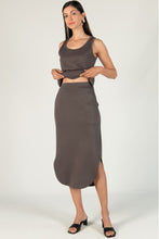 Load image into Gallery viewer, BEFORE YOU COLLECTION SCUBA MODAL MIDI LENGTH SKIRT
