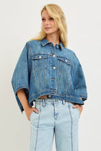 Load image into Gallery viewer, RISEN FLOWY SQUARE CAPE JACKET
