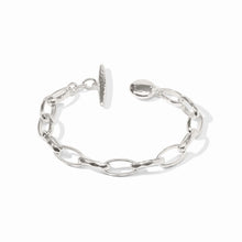 Load image into Gallery viewer, JULIE VOS SOLARA LINK SILVER BRACELET
