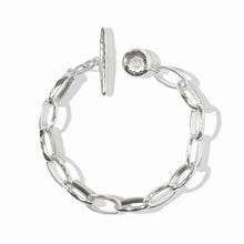 Load image into Gallery viewer, JULIE VOS SOLARA LINK SILVER BRACELET
