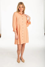 Load image into Gallery viewer, GIVEN KALE POEST SLEEVE A-LINE SHIRT DRESS

