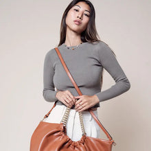 Load image into Gallery viewer, JEN &amp; CO STASSI SLOUCH SATCHEL BAG
