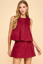 Load image into Gallery viewer, TCEC BUTTON DOWN SLEEVELESS GAME DAY TOP
