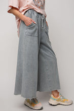 Load image into Gallery viewer, EASEL WASHED TERRY KNIT WIDE PANTS
