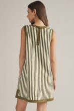 Load image into Gallery viewer, ENTRO STRIPED SLEEVELESS MINI DRESS
