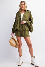 Load image into Gallery viewer, EASEL SOFT WASHED ZIP UP FRONT JACKET
