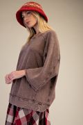 Load image into Gallery viewer, EASEL WASHED COTTON GAUZE BOXY TOP
