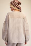 Load image into Gallery viewer, EASEL WASHED THERMAL KNIT PULLOVER
