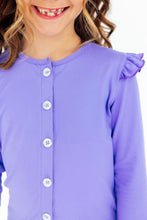 Load image into Gallery viewer, MILA AND ROSE GIRLS PERIWINKLE CARDIGAN
