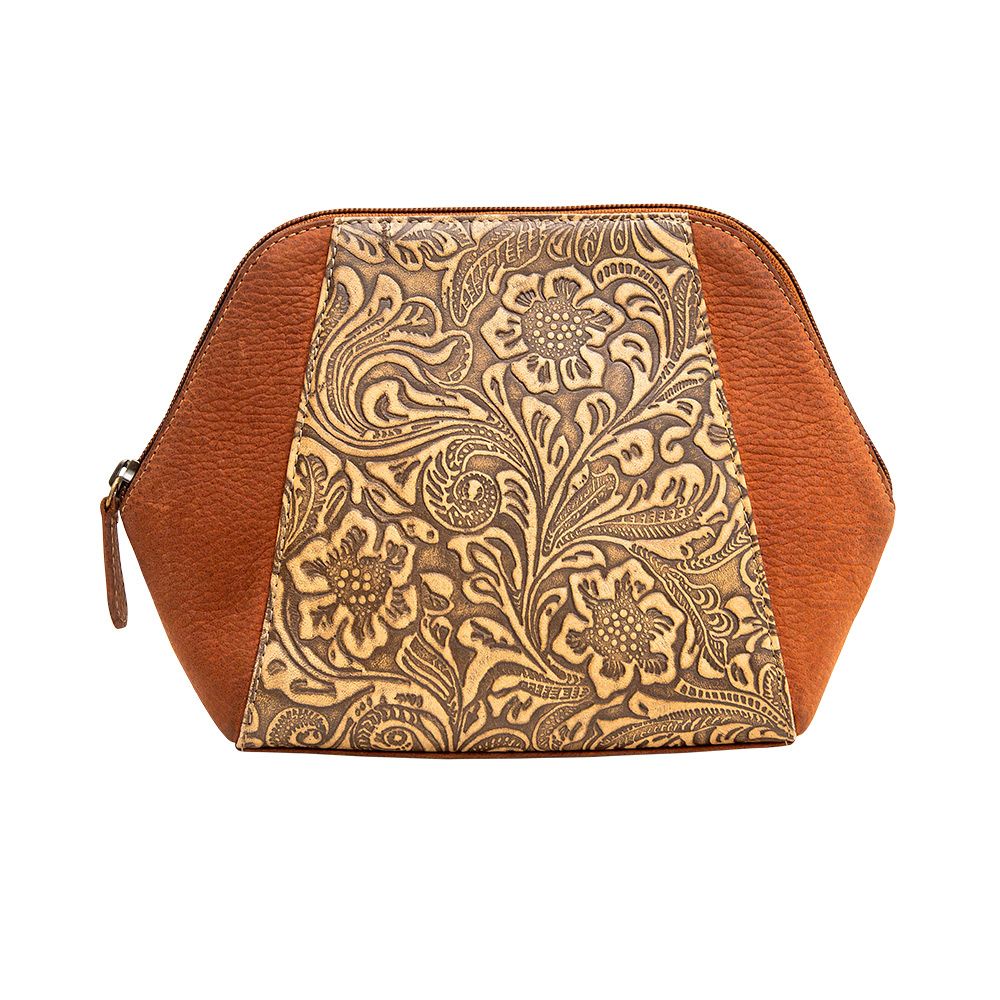 MYRA RECENT LEATHER AND HAIRON POUCH