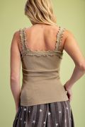 Load image into Gallery viewer, EASEL RIB KNIT TANK TOP
