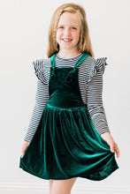 Load image into Gallery viewer, MILA &amp; ROSE VELVET PINAFORE DRESS
