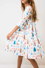 Load image into Gallery viewer, MILA &amp; ROSE NUTCRACKER POCKET TWIRL DRESS

