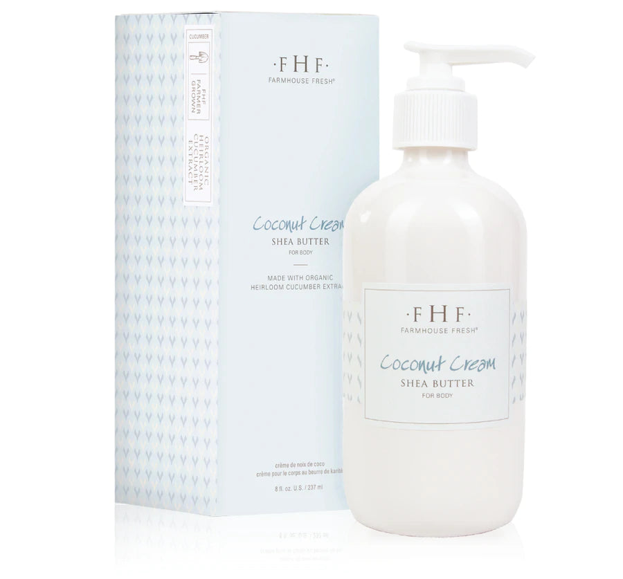 FARMHOUSE FRESH COCONUT CREAM SHEA BUTTER CREAM PUMP TOP 8 OZ