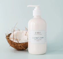 Load image into Gallery viewer, FARMHOUSE FRESH COCONUT CREAM SHEA BUTTER CREAM PUMP TOP 8 OZ
