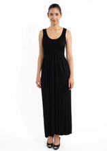 Load image into Gallery viewer, ELIETIAN SOLID WIDE STRAP MAXI DRESS WITH SCOOP COLLAR ONE SIZE
