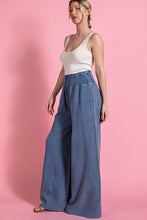 Load image into Gallery viewer, EE:SOME DENIM MINERAL WASHED FLOWY PANTS
