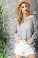 Load image into Gallery viewer, EE:SOME EYELET KNIT SWEATER TOP
