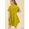 Load image into Gallery viewer, UMGEE LINEN BLEND TIERED DRESS
