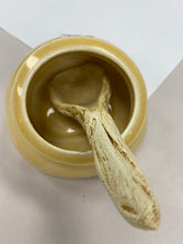 Load image into Gallery viewer, Susan Moore salt cellar and pottery spoon
