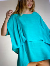 Load image into Gallery viewer, UMGEE Cuffed 1/2 sleeve layered tunic
