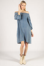 Load image into Gallery viewer, BEFORE YOU COLLECTION TENCEL OFF SHOULDER DRESS
