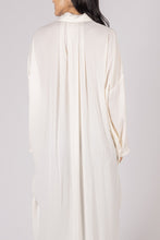 Load image into Gallery viewer, BEFORE YOU COLLECTION SOFT SATIN OVERSIZED BUTTON UP SHIRT DRESS
