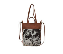 Load image into Gallery viewer, MYRA BAGS PION LEATHER HAIRON TOTE BAG
